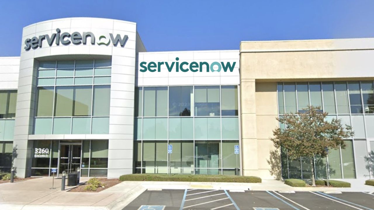 ServiceNow company profile showing enterprise AI cloud platform and global headquarters